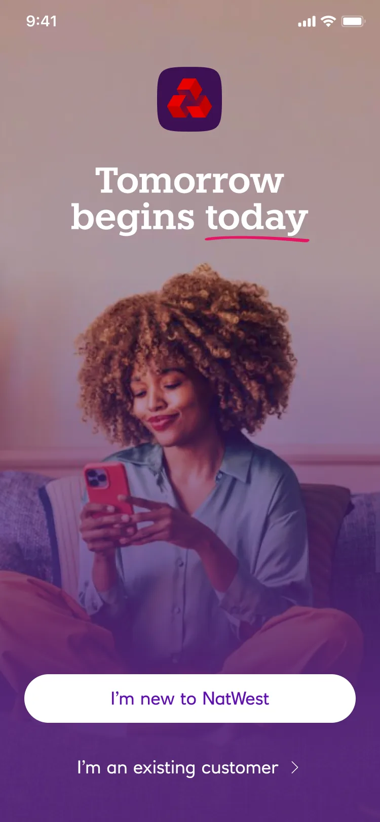 NatWest app screen
